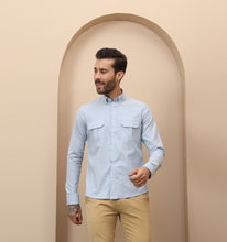 Load image into Gallery viewer, Periwinkle Utility Shirt
