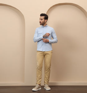 Periwinkle Utility Shirt