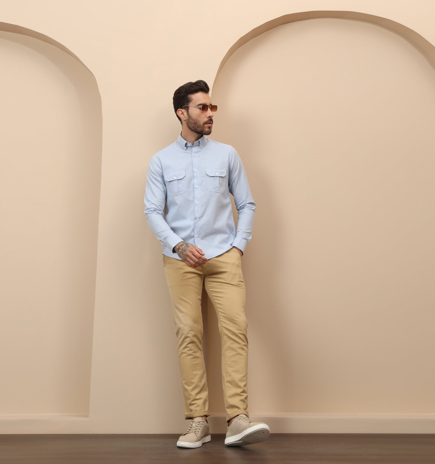 Periwinkle Utility Shirt